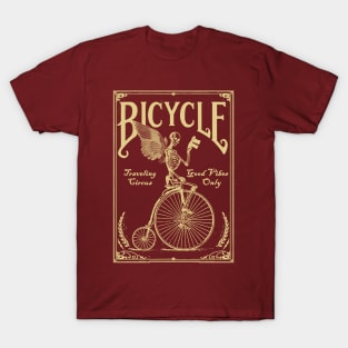 Cool Tees Vintage Bicycle Skull T-Shirt